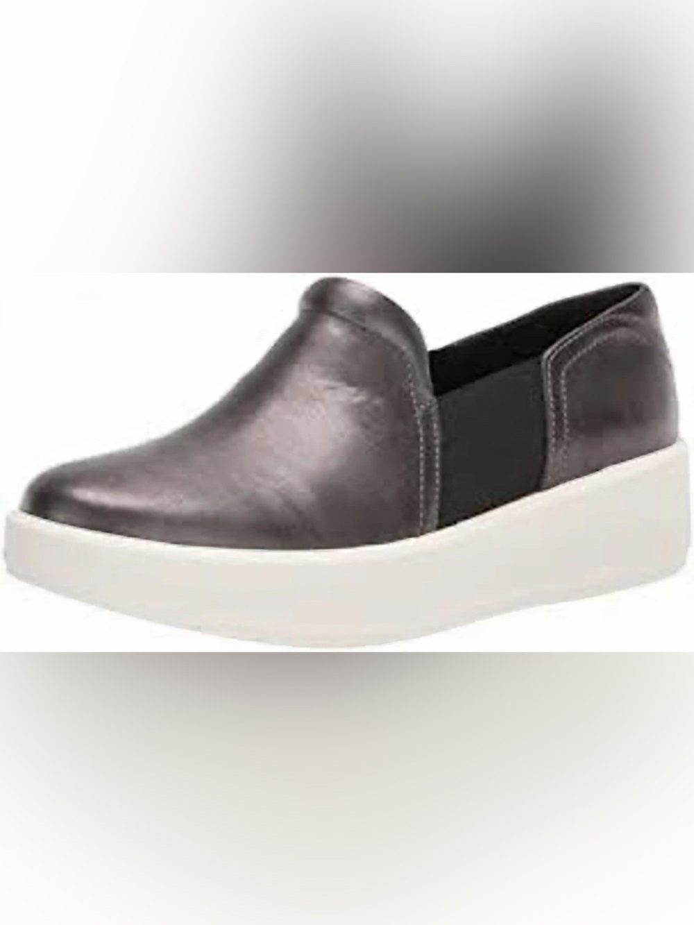 Clarks Layton Band Gunmetal Slip-On Sneakers US 9 W